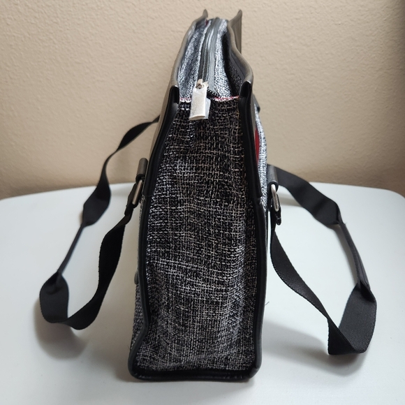Epic Tweed, Faux Leather and Canvas Tote/Commuter Bag/Briefcase - Picture 5 of 11